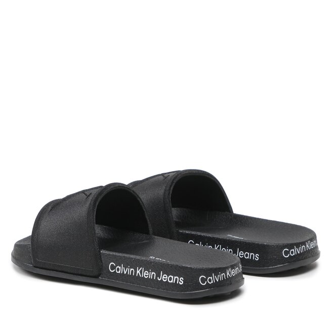 Calvin Klein Jeans Papucs Calvin Klein Jeans Logo Pool Slide V3B0-80637-1231 M Black 999