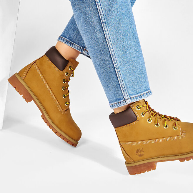 Timberland Turistická obuv Timberland 6 In Premium Wp Boot 12909/TB0129097131 Wheat Nubuc Yellow