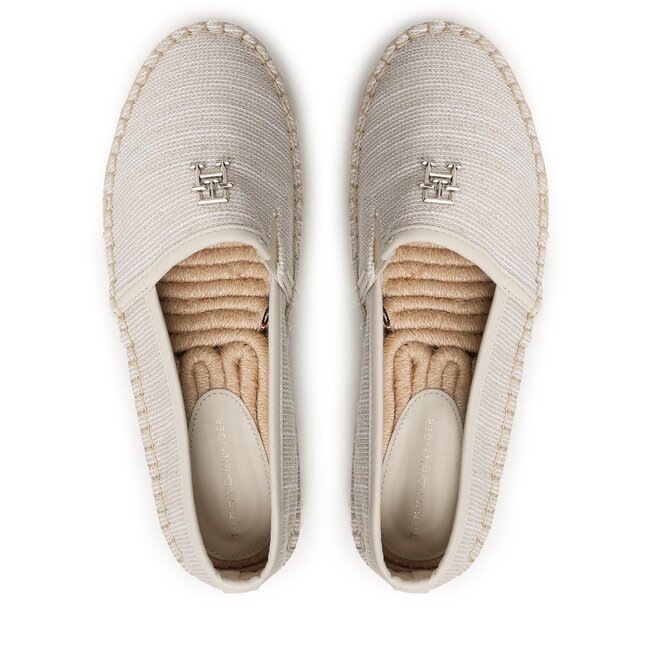 Tommy Hilfiger Espadrilles Tommy Hilfiger Th Woven Espadrille FW0FW07343 Sugarcane AA8