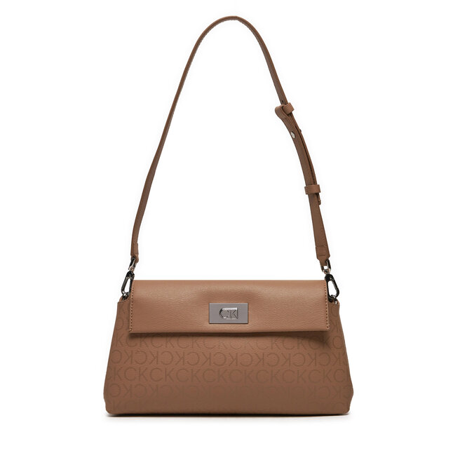 Torebka Calvin Klein Ck Push Shoulder Bag - Brązowy