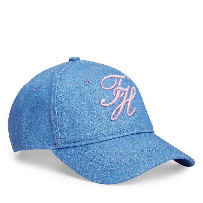 Czapka z daszkiem Tommy Hilfiger Logo Embroidery Baseball Cap AW0AW18338 Niebieski -