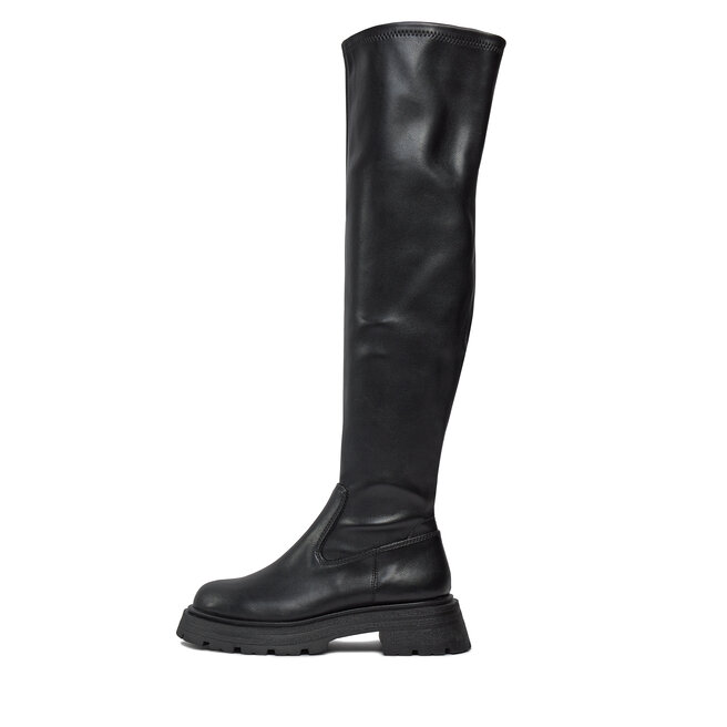 Black over the knee boots deals