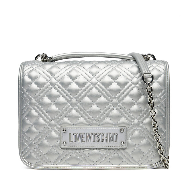Torebka LOVE MOSCHINO - Srebrny