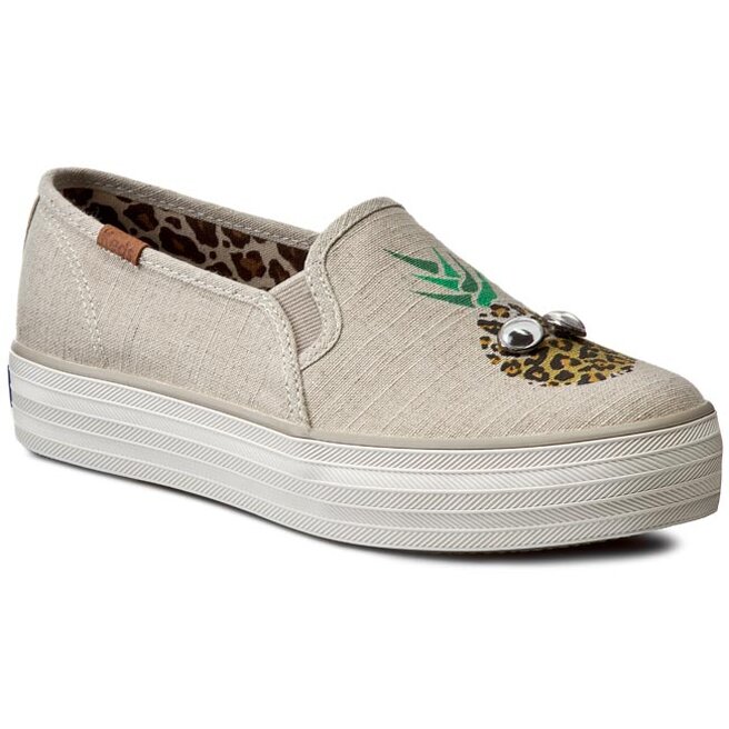 Sneakers aus Stoff Keds Triple Deck Eyes WF54944 Natural | eschuhe.de