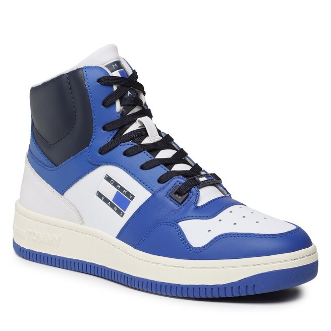 Sneakers Tommy Jeans Mid Cut Basket EM0EM01164 Ultra Blue C66 Basket imagine noua