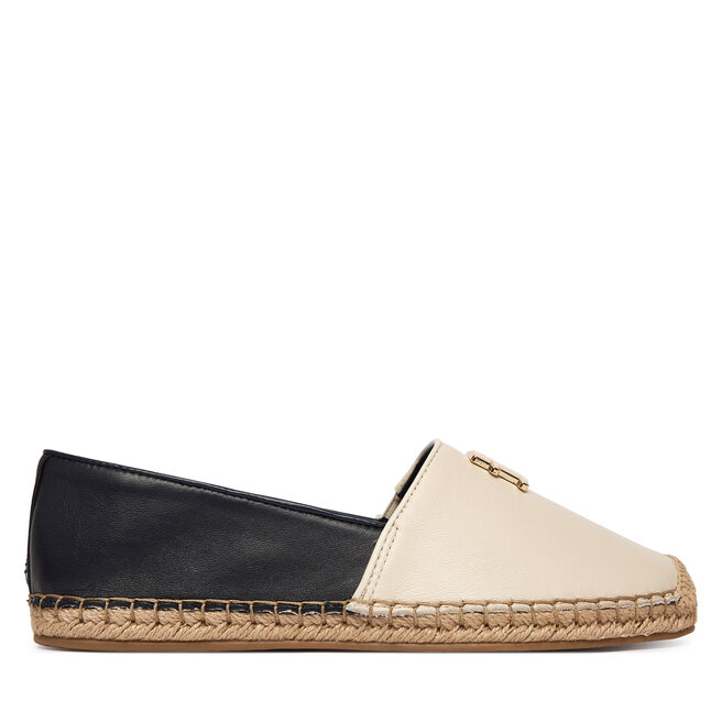 Espadryle Tommy Hilfiger Th Logo Leather Espadrille FW0FW09246 Kolorowy - kobiece
