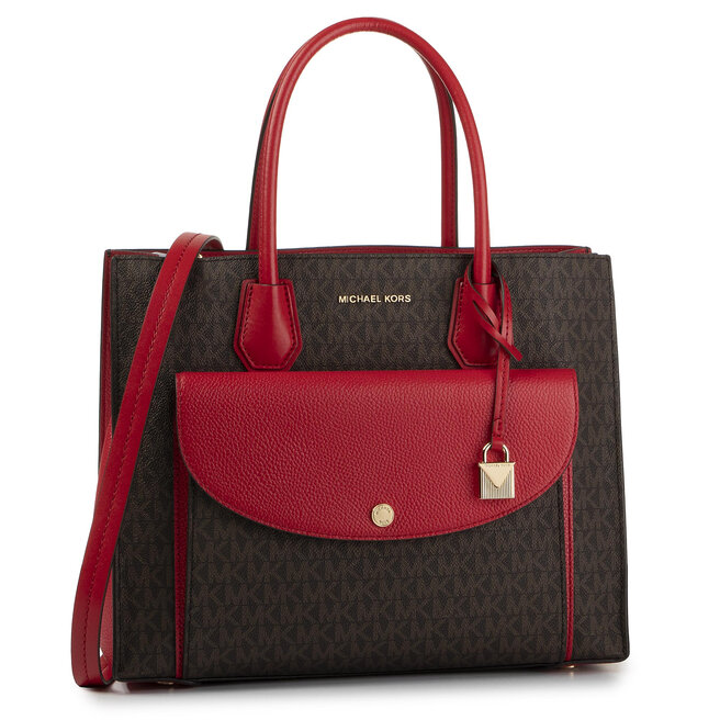MICHAEL Michael Kors Táska MICHAEL Michael Kors Mercer 30F9GM9S7B Brn/Brt Red