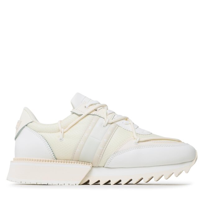 Sneakersy Tommy Jeans Cleated Elevated - Beżowy