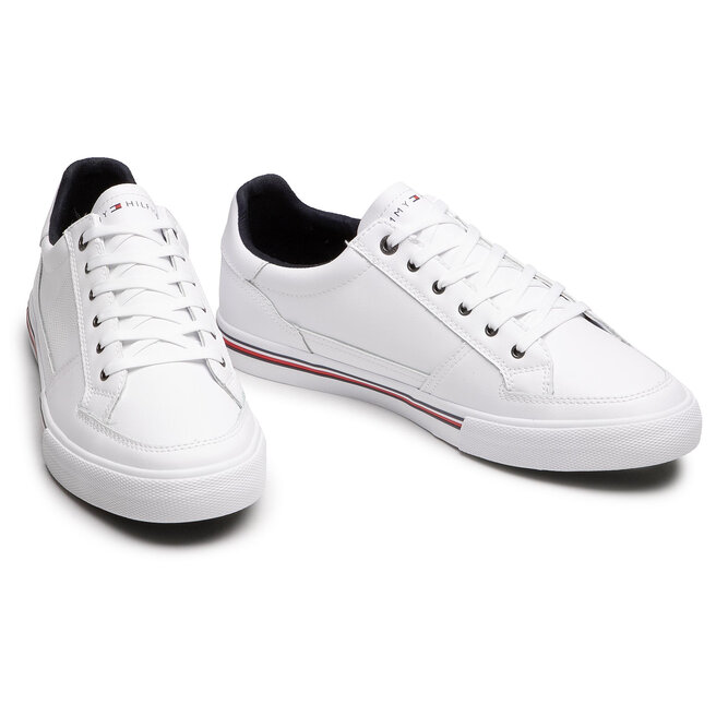 Αθλητικά Tommy Hilfiger Core Corporate Leather Sneaker FM0FM03393 White YBR  • Www.epapoutsia.gr