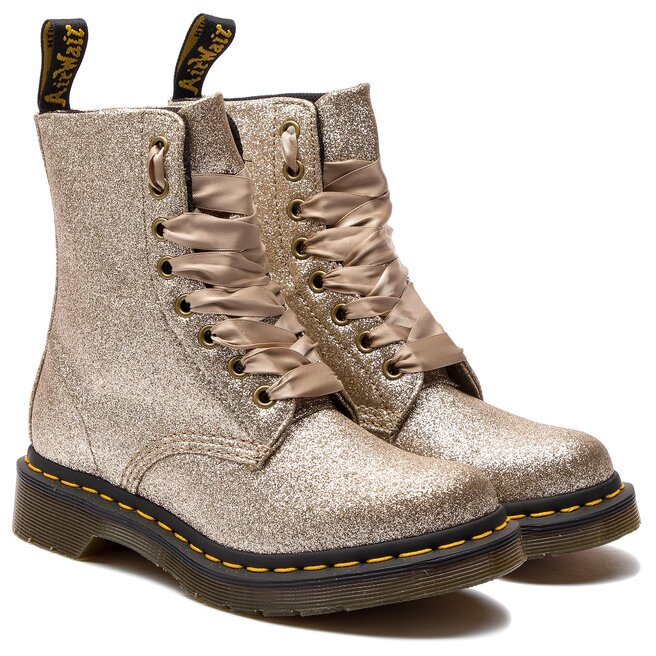 Glany Dr. Martens 1460 Pascal Glitter 24320714 Pale Gold eobuwie