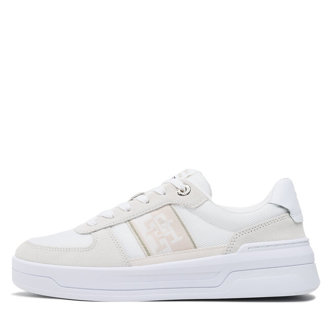 Tommy Hilfiger Sneakers Tommy Hilfiger Basket Sneaker With Webbing FW0FW06950 White YBS