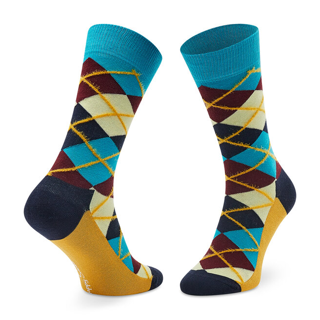 Happy Socks Σετ 4 ζευγάρια ψηλές κάλτσες unisex Happy Socks XCCS09-6300 Έγχρωμο