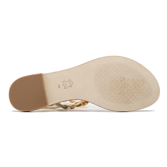 Tory burch patos metallic disk gladiator sandal outlet