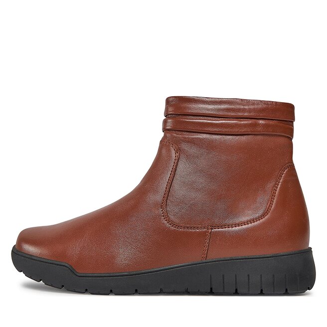bottines caprice marron