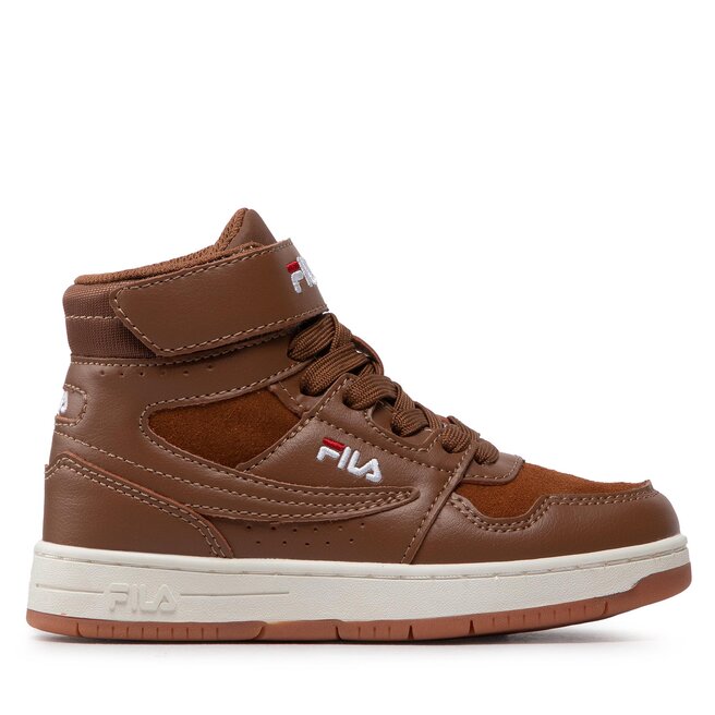 Sneakersy Fila Arcade Velcro Mid - Brązowy