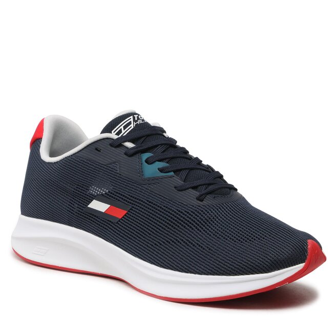 Sneakersy Tommy Hilfiger Ts Sleek 6 Speed FD0FD00054 Granatowy