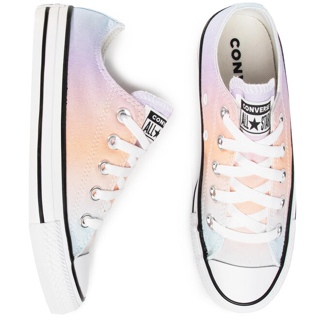 Sneakers Converse Ctas Ox 567909C White/Multi/Black • Www.chaussures.fr