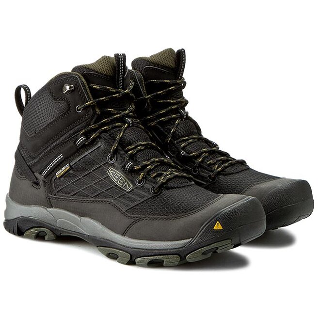 Trekkingschuhe Keen Saltzman Wp Mid 1013285 Black Forest Night