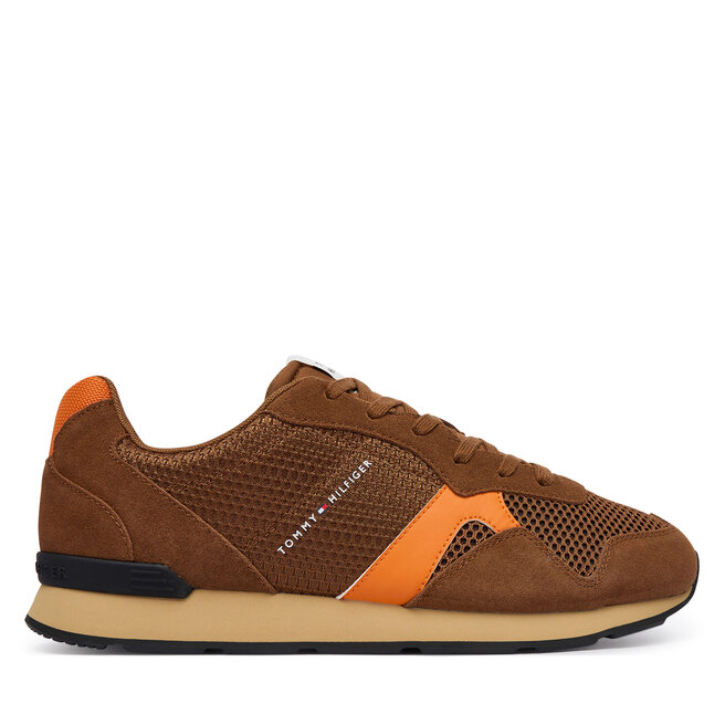 Sneakersy Tommy Hilfiger FM0FM05831 Brązowy - męskie