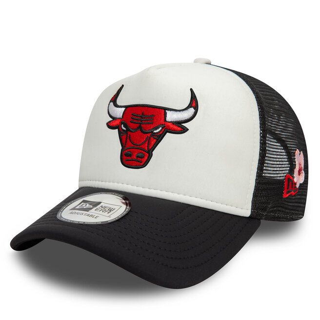 Czapka z daszkiem New Era Chicago Bulls Nba Flower 9Forty - Biały