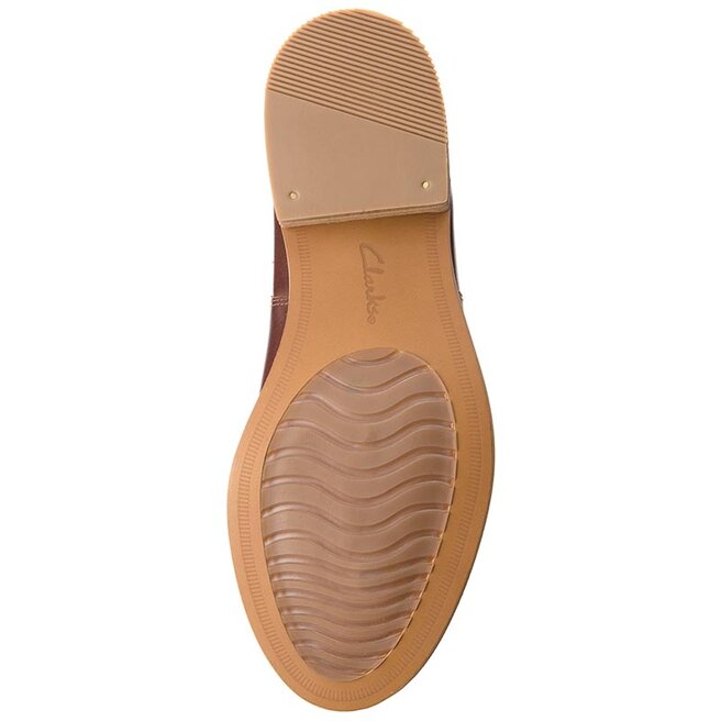 P buty Clarks Edenvale Page 261362764 Dark Tan Leather eobuwie