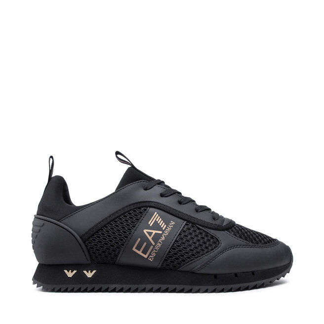 armani black and gold trainers