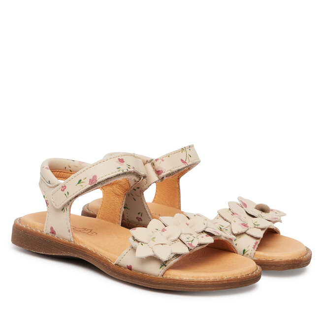 Sandały Froddo Lorine Flowers G3150251-43 M Beżowy - dziewczęce