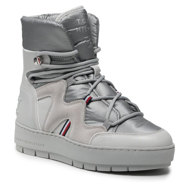 Cizme de zăpadă Tommy Hilfiger Snowboot FW0FW06052 Grey Whisper PQU