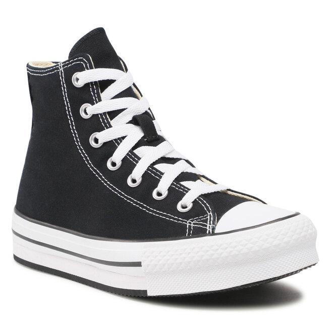 Teniși Converse Ctas Eva Lift Hi 272855C Black/White/Black