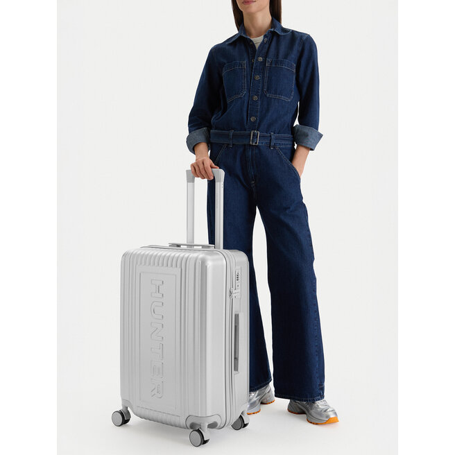 Walizka średnia Hunter CEO-HUNTER-M-002-08 Srebrny -