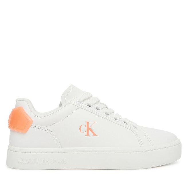 Sneakersy Calvin Klein Jeans Classic Cupsole Ru Patch Lth Wn - Biały
