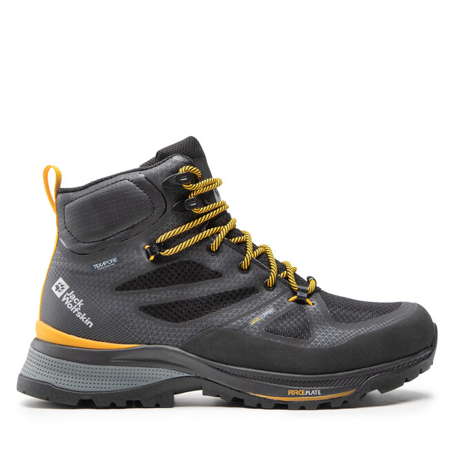 Jack Wolfskin Trekkings Jack Wolfskin Force Striker Texapore Mid M 4038823 Black/Burly Yellow Xt