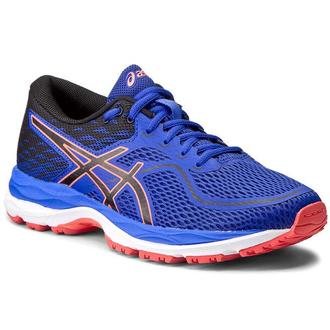 Buty Asics Gel Cumulus 19 Gs C742N Blue Purple Black Flash Coral