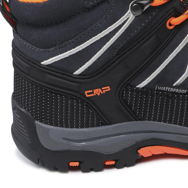 CMP Bakancs CMP Kids Rigel Mid Trekking Shoe Wp 3Q12944J Antracite/Flash Orange 47UG
