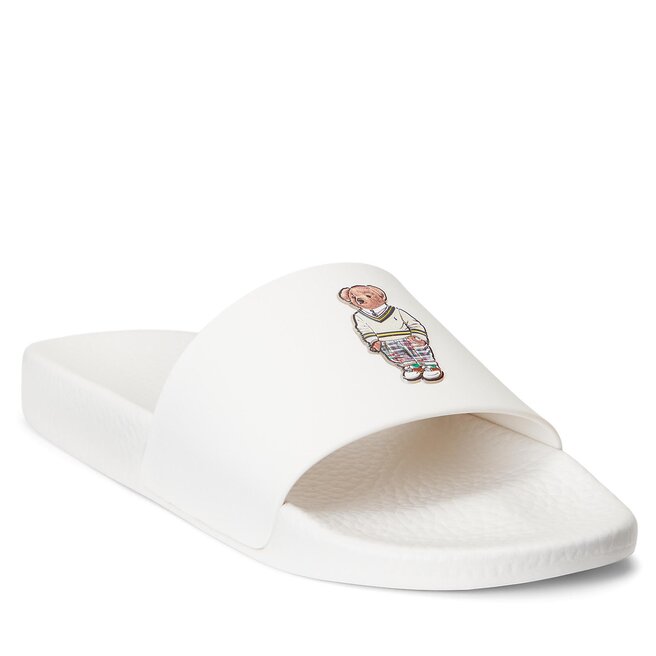 Șlapi Polo Ralph Lauren Polo Slide 809892944002 White epantofi.ro imagine noua