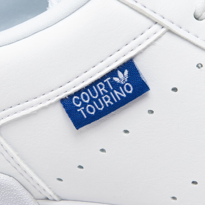 Chaussures adidas Court Tourino GX4379 Ftwwht/Ftwwht/Croyal | chaussures.fr