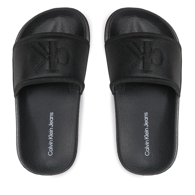 Calvin Klein Jeans Papucs Calvin Klein Jeans Logo Pool Slide V3B0-80637-1231 M Black 999