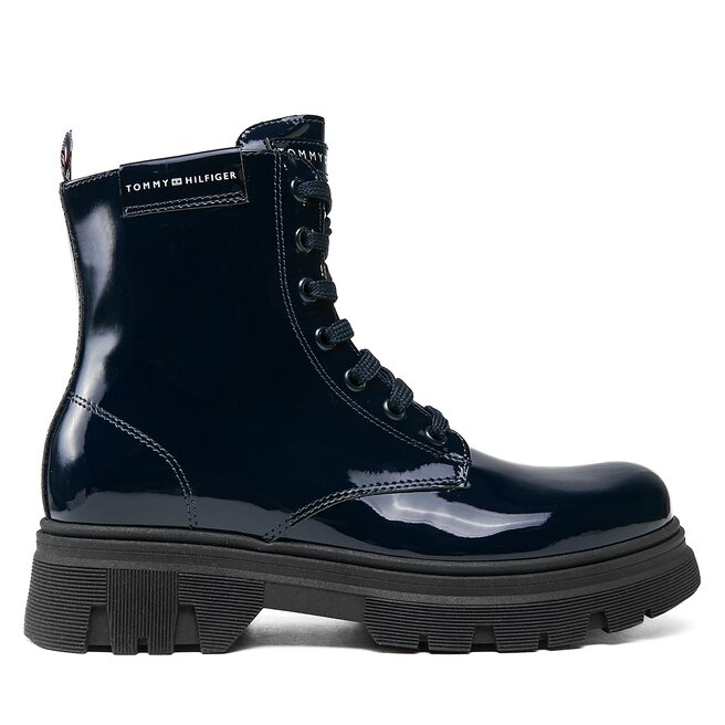 Kozaki Tommy Hilfiger - S Niebieski