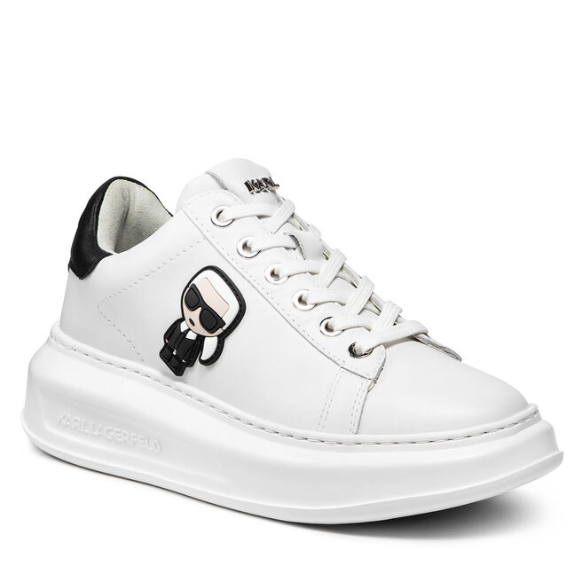 Sneakers KARL LAGERFELD KL62530 White Lthr epantofi-Femei-Pantofi-Sneakerși imagine noua