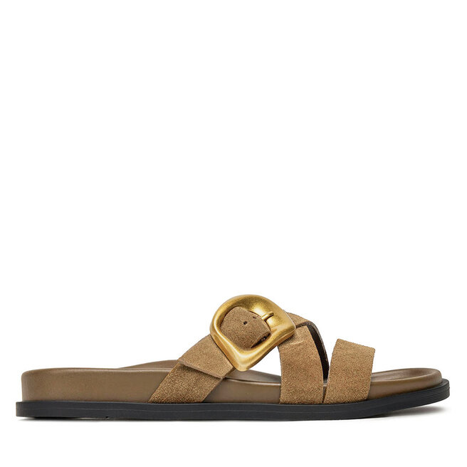 Klapki Gino Rossi - Khaki