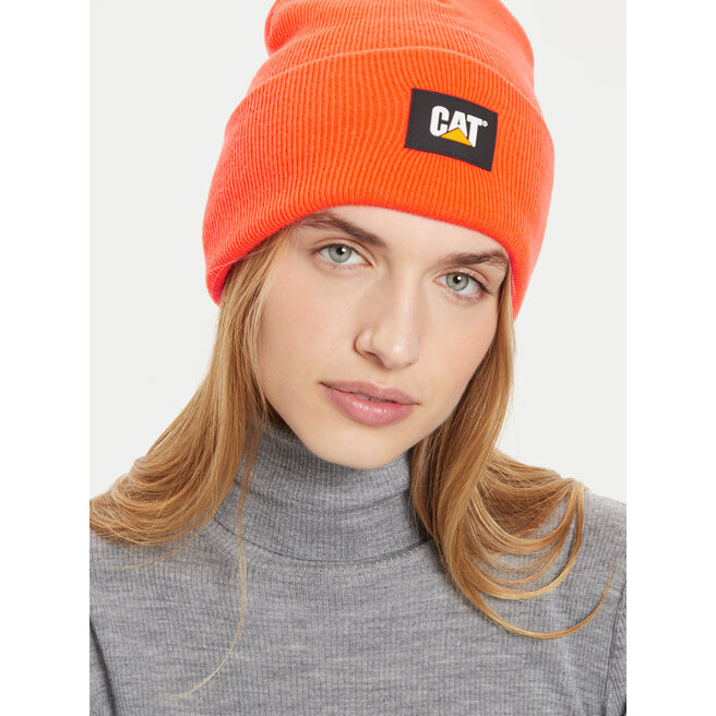 Czapka CATerpillar Label Cuff - Pomarańczowy