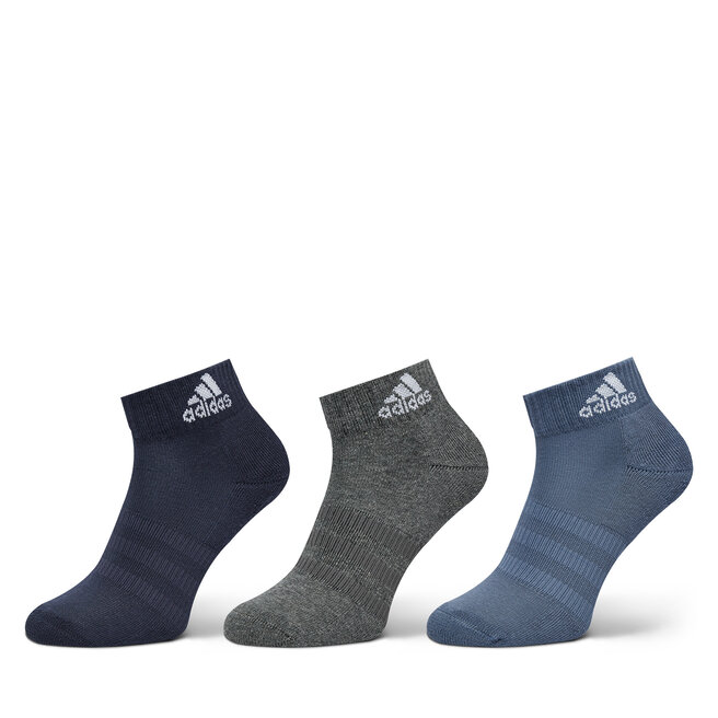 Zestaw 3 par wysokich skarpet męskich adidas Cushioned - Kolorowy