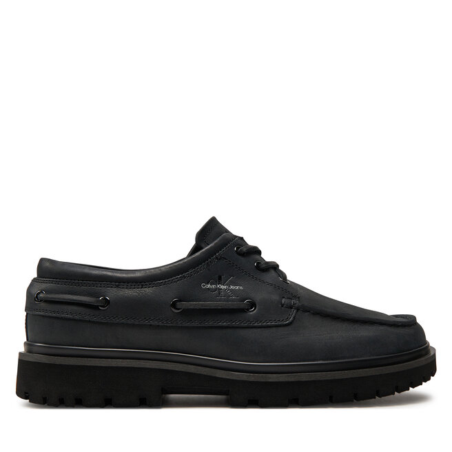 Półbuty Calvin Klein Jeans Hybrid Boat Shoe Slipon Lh Btw - Czarny