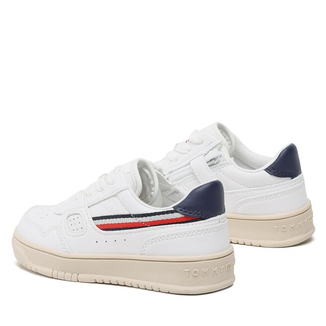 Tommy Hilfiger Sneakers Tommy Hilfiger Stripes Low Cut Lace-Up Sneaker T3X9-32848-1355 M White 100
