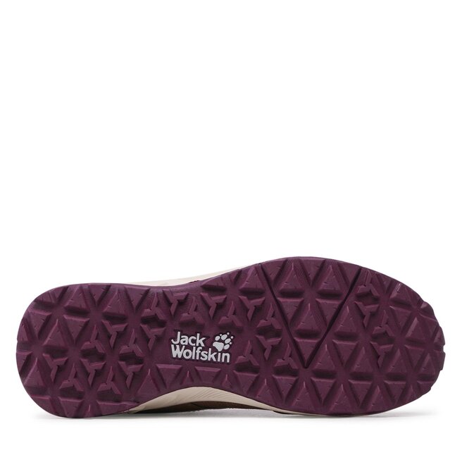 Jack Wolfskin Schnürschuhe Jack Wolfskin Woodland Texapore Mid K 4042152 Brown/Pink