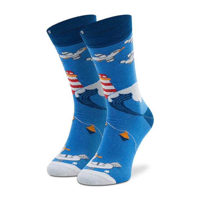 Șosete Lungi pentru Bărbați Cup of Sox Mewa Co Zdumiewa Bleumarin barbati