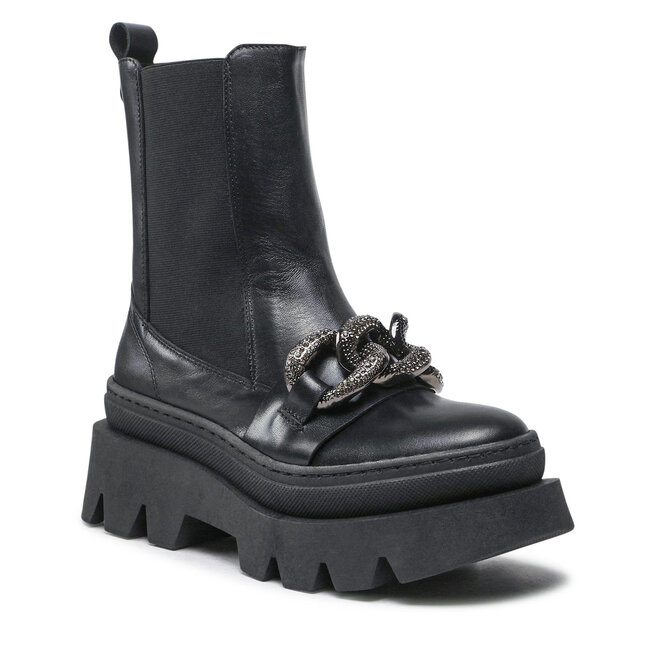 Ghete Jodhpur Eksbut 6D-6548-155 Negru
