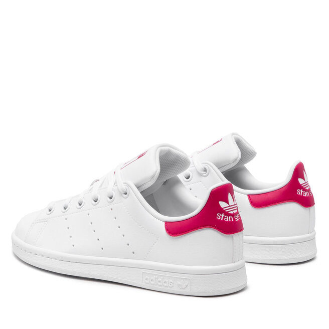 adidas Pantofi adidas Stan Smith J FX7522 Ftwwht/Ftwwht/Bopink