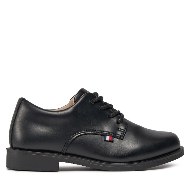 Półbuty Tommy Hilfiger Low Cut Lace Up Shoe - Czarny