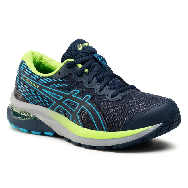 Batai Asics Gel-Cumulus 22 Gs 1014A148 French Blue/Hazard Green 403 •  Www.eavalyne.lt